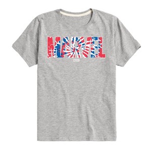 Boys' - Marvel - Tie Dye Short Sleeve Graphic T-Shirt - 1 of 4