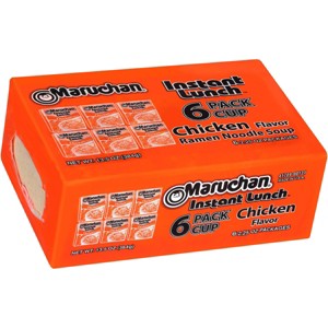 Maruchan Instant Lunch Chicken Noodle Soup Cup - 2.25oz / 6ct - 1 of 4