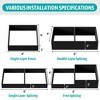 Naysaye Planters Durable Stylish Modern Double Layer Raised Garden Bed Modular System for Garden Patio Outdoor Gardening, Black, 4"*8"*2" - 3 of 4
