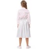 Girls Pleated Elastic High Waist A-Line Swing Maxi Long Metallic Shiny Shimmer Skirt - 2 of 4