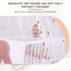 SereneVita Wooden Baby Bassinet Bedside Sleeper, Bedside Crib Sleeper with Mattress, Mosquito Net, Wheels, Storage Basket for Newborn, Toddles - 3 of 4