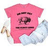 Simply Sage Market Women's Yellowstone Fluffy Cows Short Sleeve Garment Dyed Tee - 3 of 4