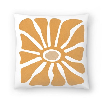 Americanflat 18x18 Throw Pillow Yellow Coral I By Pi Creative Art : Target