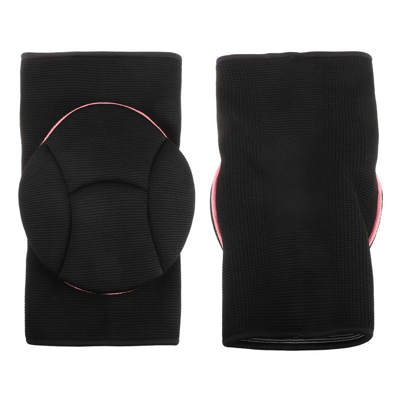 Unique Bargains Sporting Protective Knee Pad Breathable Flexible Knee Support Compression Sleeve Brace for Football Volleyball Dance 1 Pair, 4 of 7