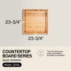 John Boos Large Maple Wood Cutting Board for Kitchen, Reversible Edge Grain Boos Block w/ Gravy Groove - 2 of 4