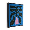 Marin Vaan Zaal Large Black Houseplant In Pink Framed Art Canvas - Society6 - 2 of 4