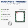 Avery Labels, 4" x 3-1/3", Silver-Green Plaid, Matte, 40ct - 2 of 4