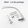 PAGED Waterfall Bathroom Faucets Single Handle Bathroom Sink Faucet Vanity Faucet with Deck Plate & Overflow Pop Up Drain - 2 of 4