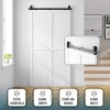 SMARTSTANDARD Interior Bifold Sliding Barn Door Hardware Kit, Heavy Duty Top Mounted Track for Single Doors (Door Not Included) - 4 of 4