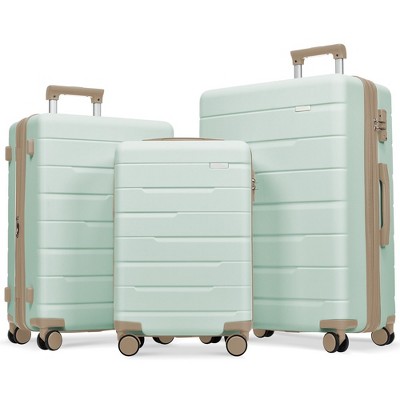 Expandable Spinner Luggage, 3 Piece Expandable Suitcase Sets With Tsa Lock And Spinner Wheels, Carry On Hard Shell Luggage Sets Airline Approved