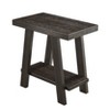 VYNXARIA Contemporary Wood Shelf Side Table in Weathered Espresso - 3 of 4