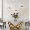 LNC Heronsbill 1-Lights 12.2" Modern Dome Integrated LED Pendant Lightss, Polished Gold with Clear Glass - 4 of 4