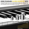 SKONYON Folding Piano Keyboard 88 Keys Portable Electric Piano with Stand, Black - 4 of 4