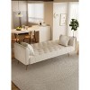 NicBex 71" Modern Convertible Sofa Bed, Velvet Couch for Living Room, American Retro Sleeper Sofa, Upholstered Loveseat Sofa for Living Room - 2 of 4