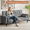Kayamas 70" Small Loveseat Sofa Small Couch for Living Room, Comfy Love Seat with Removable Washable Cover and Solid Wood Frame - 4 of 4