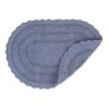 Design Imports Stonewash Blue Small Oval Crochet Bath Mat - 2 of 4