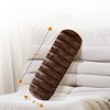 Cheer Collection Decorative Faux Fur Bolster Pillows Set of 2 - 3 of 4
