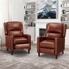 Arceso Faux Leather Push Back Recliner Chair, 20 Inch Upholstered Recliner Chairs,  Modern Pushback Recliner Chair for Bedroom, Living Room - 2 of 4