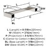 Amerock Monument Wall Mounted Bathroom Towel Bar - 4 of 4