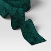 15' Christmas Legacy Luxe Premium Ribbon Dark Green Velvet - Wondershop™ - 3 of 3