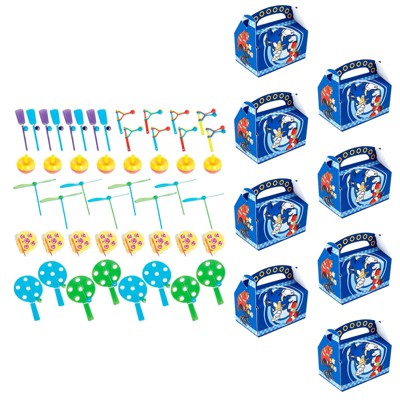 Birthday Express Sonic the Hedgehog Filled Favor Box Kit For 8 Guests