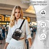 Clear Backpack Purse for Women, Transparent PVC Crossbody Fanny Pack, Stadium Approved Bag for Concerts, Sports, Festivals, and Events - 3 of 4