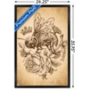 Trends International Brigid Ashwood - Sepia Bee and Rose Framed Wall Poster Prints - 3 of 4