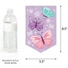Big Dot of Happiness Beautiful Butterfly - Floral Baby Shower Bunting Banner - Party Decorations - Welcome Baby - 2 of 4