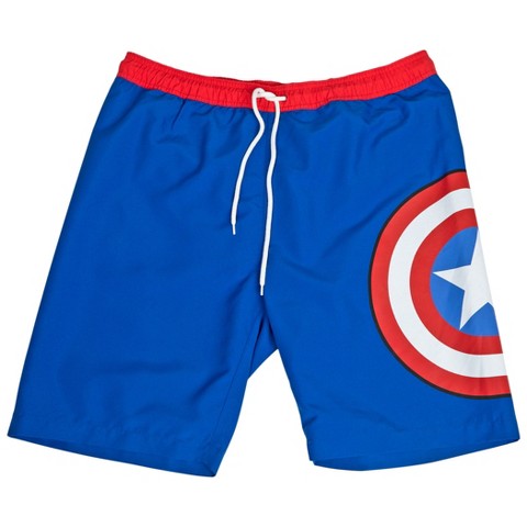 Мужские шорты Captain America Shield Logo Board Shorts - Medium (32-34)
