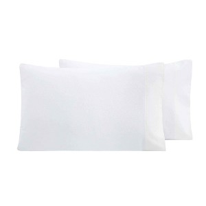 Paisley or Solid Flannel Cotton Pillowcases, Set of 2 by Blue Nile Mills - 1 of 3