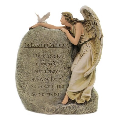 Home & Garden 11.0" Memorial Garden Angel Bereavement Dove Roman, Inc  -  Outdoor Sculptures And Statues