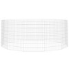 vidaXL 12-Panel Rabbit Cage 54x80 cm Galvanised Iron - 3 of 4