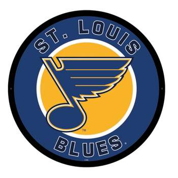 Evergreen Ultra-Thin Edgelight LED Wall Decor, Round, St. Louis Blues- 23 x 23 Inches Made In USA
