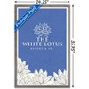 Trends International The White Lotus - White and Blue Logo Framed Wall Poster Prints - 3 of 4