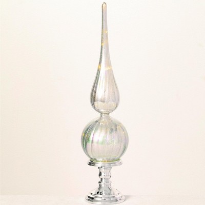 Sullivans Glass Tabletop Tree Sculpture 20"H Silver