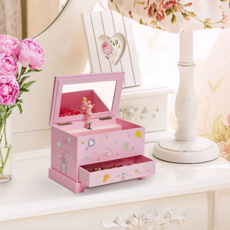 Mele & Co. Kerri Girls' Musical Ballerina Jewelry Box - Pink, 3 of 9