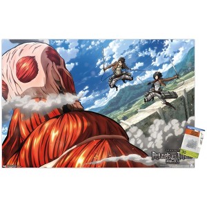 Trends International Attack on Titan - Double Team Unframed Wall Poster Prints - 1 of 4