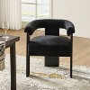 Gerry Boucle Dining Chair With Round Solid Back|ARTFUL LIVING DESIGN - 2 of 4