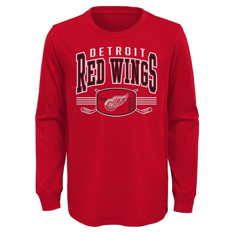 NHL Detroit Red Wings Boys&#39; Long Sleeve T-Shirt, 1 of 2
