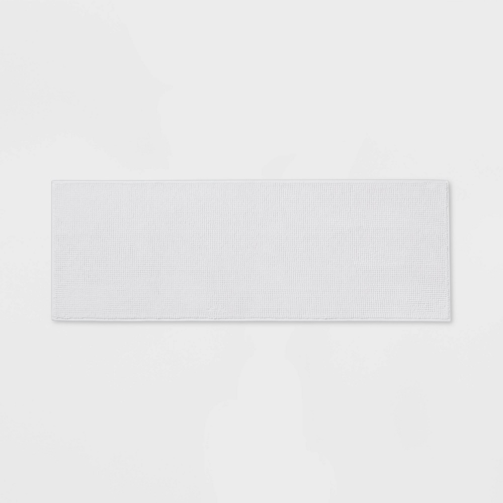  Everyday Chenille Bath Runner White