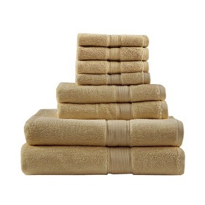 Gracie Mills Eulalia 800 GSM Cotton 8-Piece Antimicrobial Towel Set - 1 of 4
