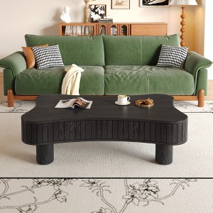 VYNXARIA Lift Top Coffee Table for Living Room 42"£¬Fluted Panel Hidden Storage£¬Black - 1 of 4