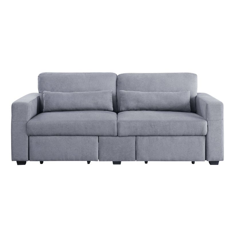 79&#34; Rogyne Sofa Gray Linen - Acme Furniture, 3 of 8