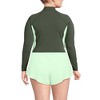 Lands' End Women's Long Sleeve Mock Neck Cropped UPF 50 Sun Protection Rash Guard - 2 of 3