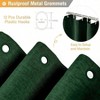 Fabric Shower Curtain Linen Textured Heavy Duty Polyester Waterproof Green Bathroom Hotel Luxury Decorative - 4 of 4