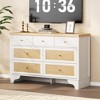 homfan 47.3" 7-Drawer Dresser - Natural Rattan & Wood Chest w/Sturdy Base for Bedroom/Entryway - 2 of 4