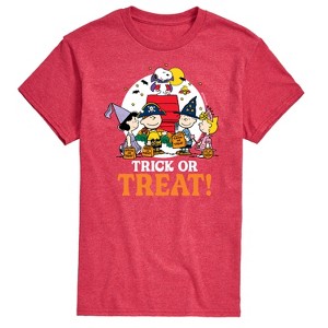 Men's - Peanuts - Trick Or Treat Moonlight Short Sleeve Graphic T-Shirt - 1 of 4
