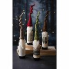 Felt Santa Wine Toppers Set of 4 Curly Hats – 14.57″ H by Kalalou - 2 of 3