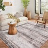 Washable Rug Large Area Rugs for Living Room Non-Slip Paisley Distressed Rugs for Bedroom Stain-Resistant Traditional Low Pile Accent Carpet - 3 of 4