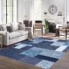 Washable Area Rugs for Bedroom, Living Room & Kitchen, Entry Rugs with Geometric Plaid Pattern, Non-Slip, Soft & Durable Floor Carpet - 2 of 4